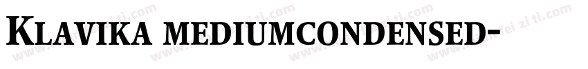 Klavika mediumcondensed字体转换